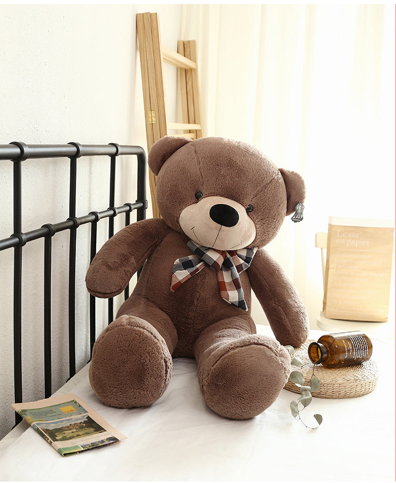 Large Bow Tie Plush Teddy Bear