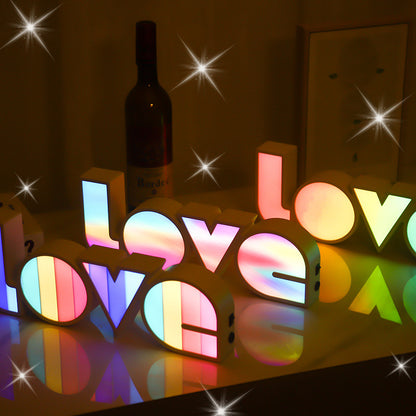 LED LOVE Light Decor Valentines Day Gift For Him Or Her