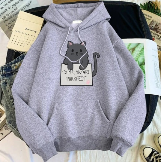 Solid Color Hoodie Sweater