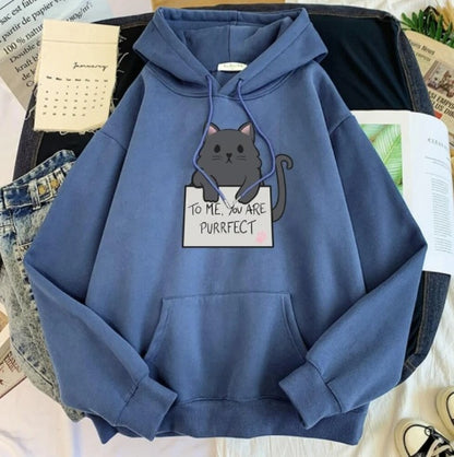 Solid Color Hoodie Sweater