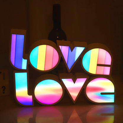 LED LOVE Light Decor Valentines Day Gift For Him Or Her