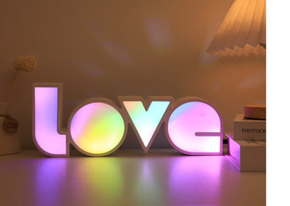 LED LOVE Light Decor Valentines Day Gift For Him Or Her