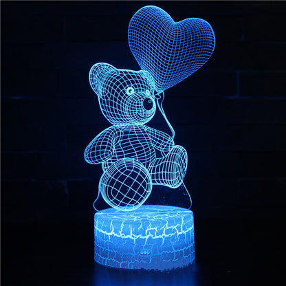 3D Lamp Acrylic USB LED Neon Night Light Lamp Xmas Christmas Decorations For Home Bedroom Birthday Decor Valentines Day Gifts