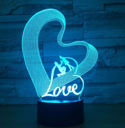 A variety of colorful LED night lights