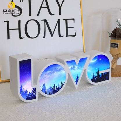 LED LOVE Light Decor Valentines Day Gift For Him Or Her