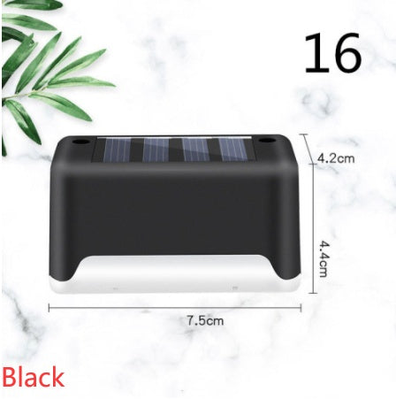 New Upgrade Waterproof LED Solar Fence Lamp Solar Deck Lights Solar Step Light Outdoor For Patio Stairs Garden Pathway Step Yard