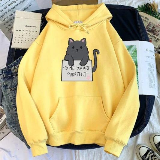 Solid Color Hoodie Sweater