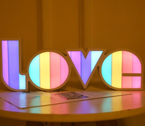 LED LOVE Light Decor Valentines Day Gift For Him Or Her