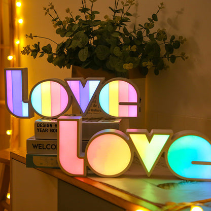 LED LOVE Light Decor Valentines Day Gift For Him Or Her