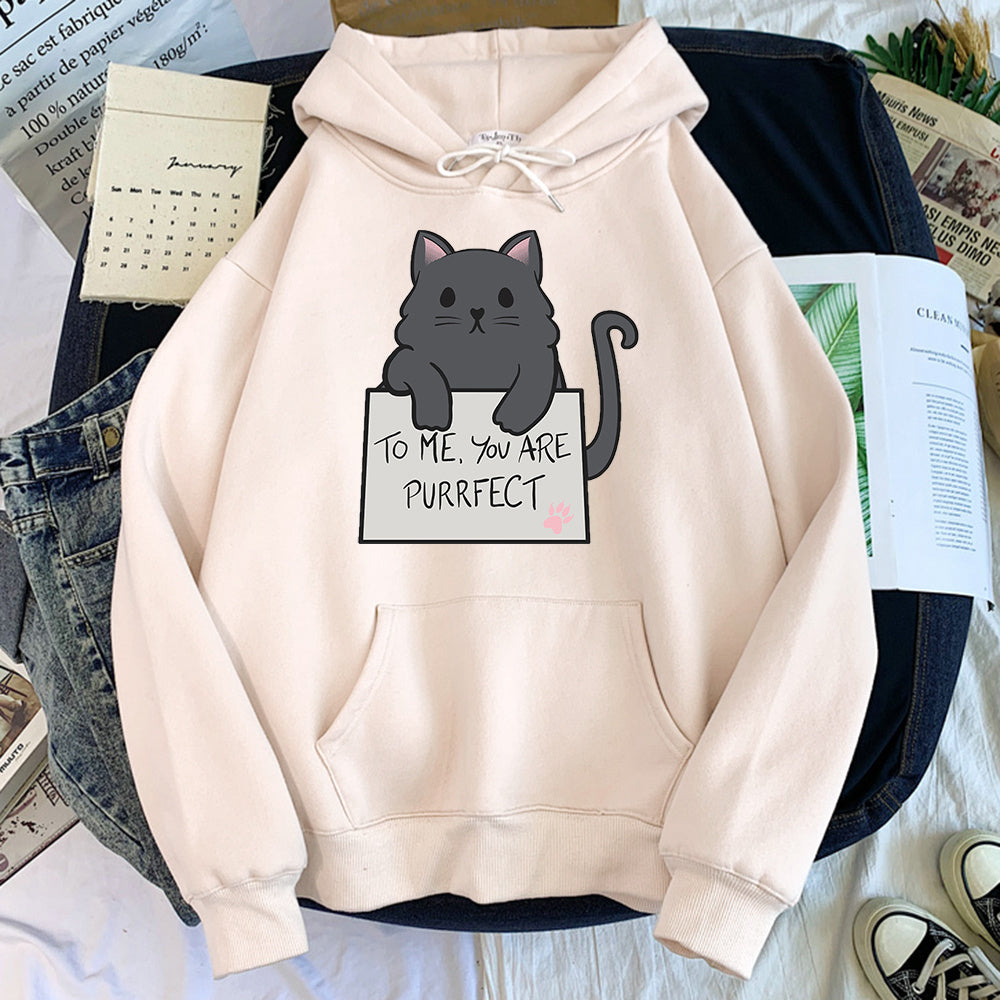 Solid Color Hoodie Sweater