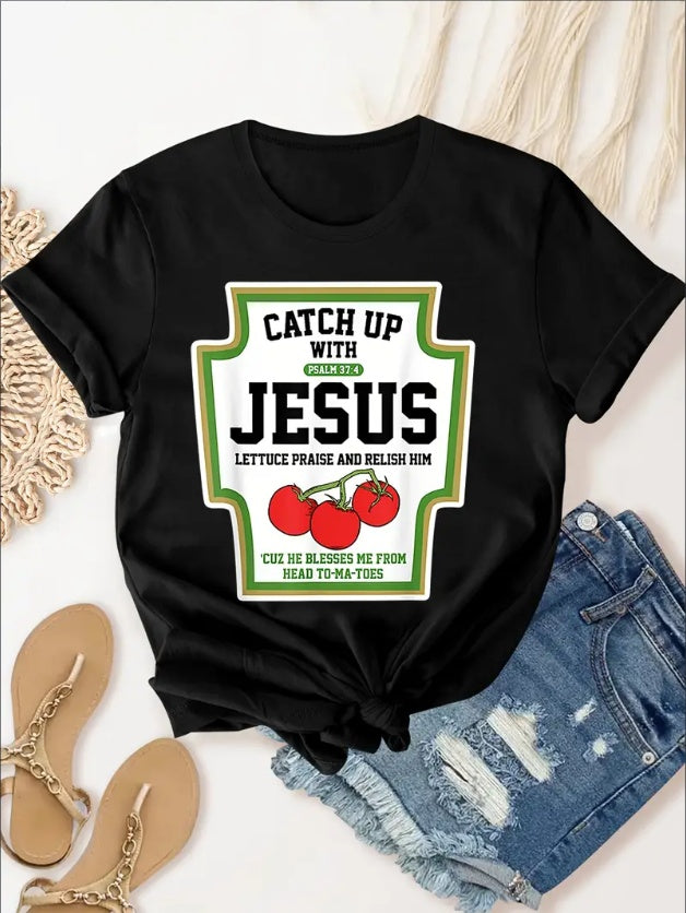 Tomato Graphic Tee - Catchup With Jesus Top