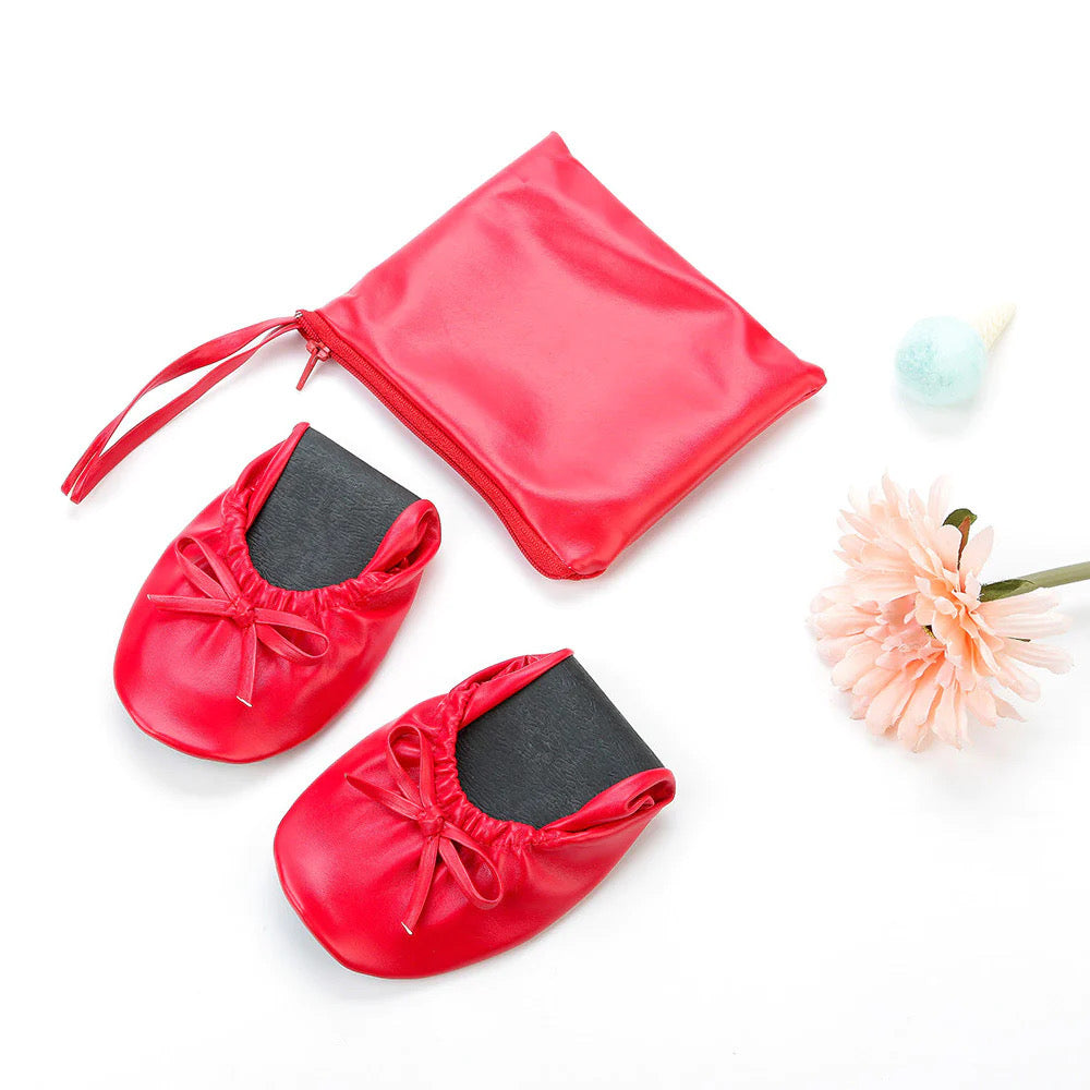 Women's Foldable Outdoor Flats with Travel Pouch