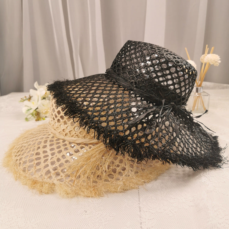 Trendy French Raffia Hat Vintage Style