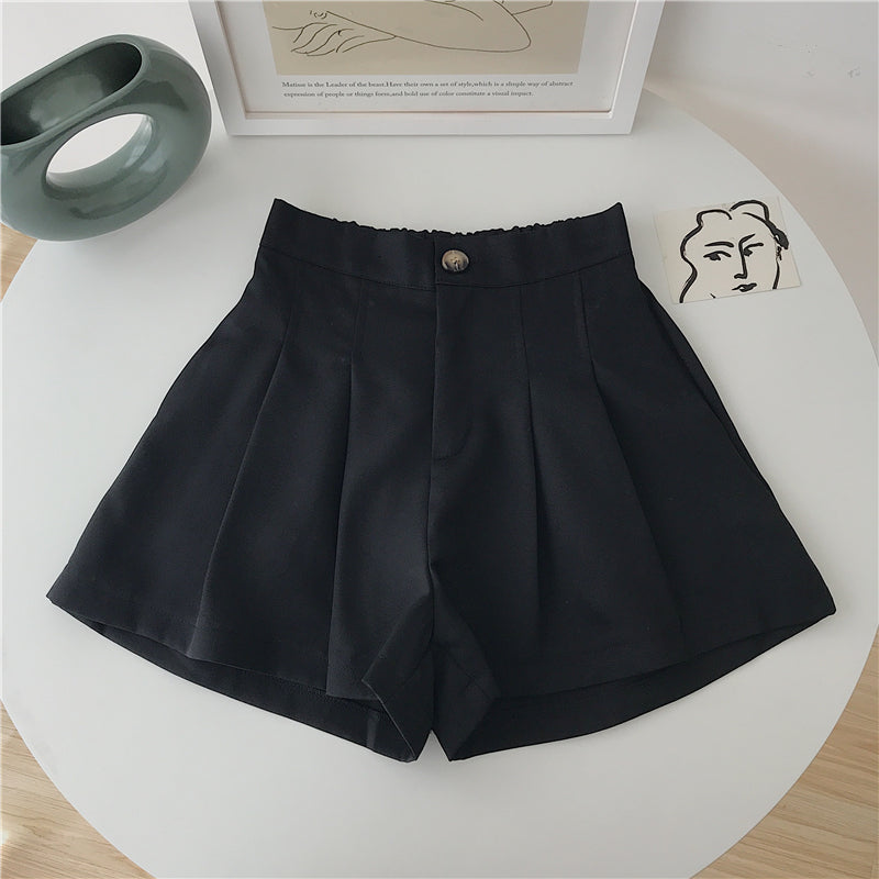 Classy High Waist Loose Casual Shorts