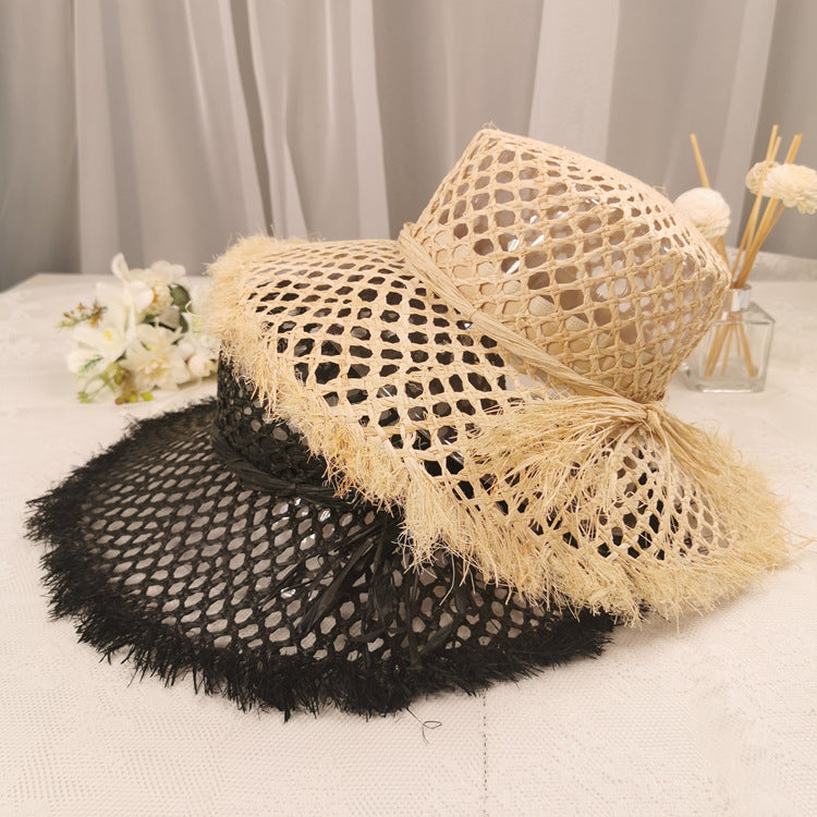 Trendy French Raffia Hat Vintage Style