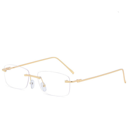 Fashion Rimless Cut-edge Ocean Lens Sunglasses