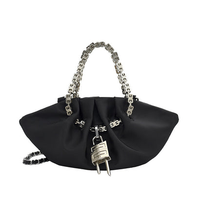 Portable Cloud Pleated Dumpling Shoulder Chain Bag