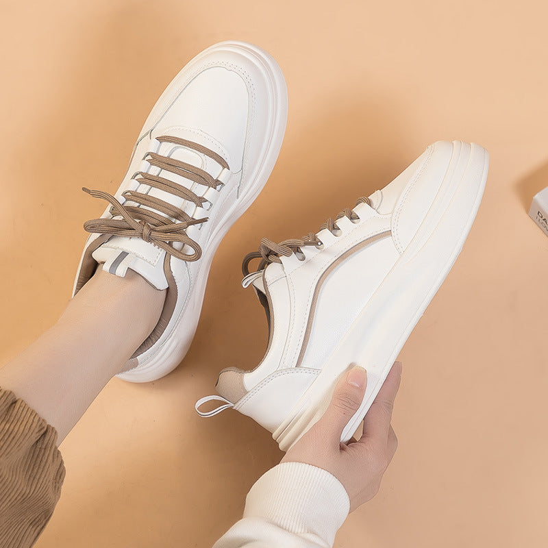 Leather Waterproof Stylish Spring Sneakers