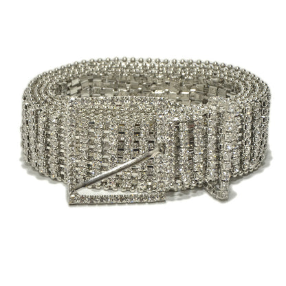 Eight-row Bright Crystal Diamond Belt Chain