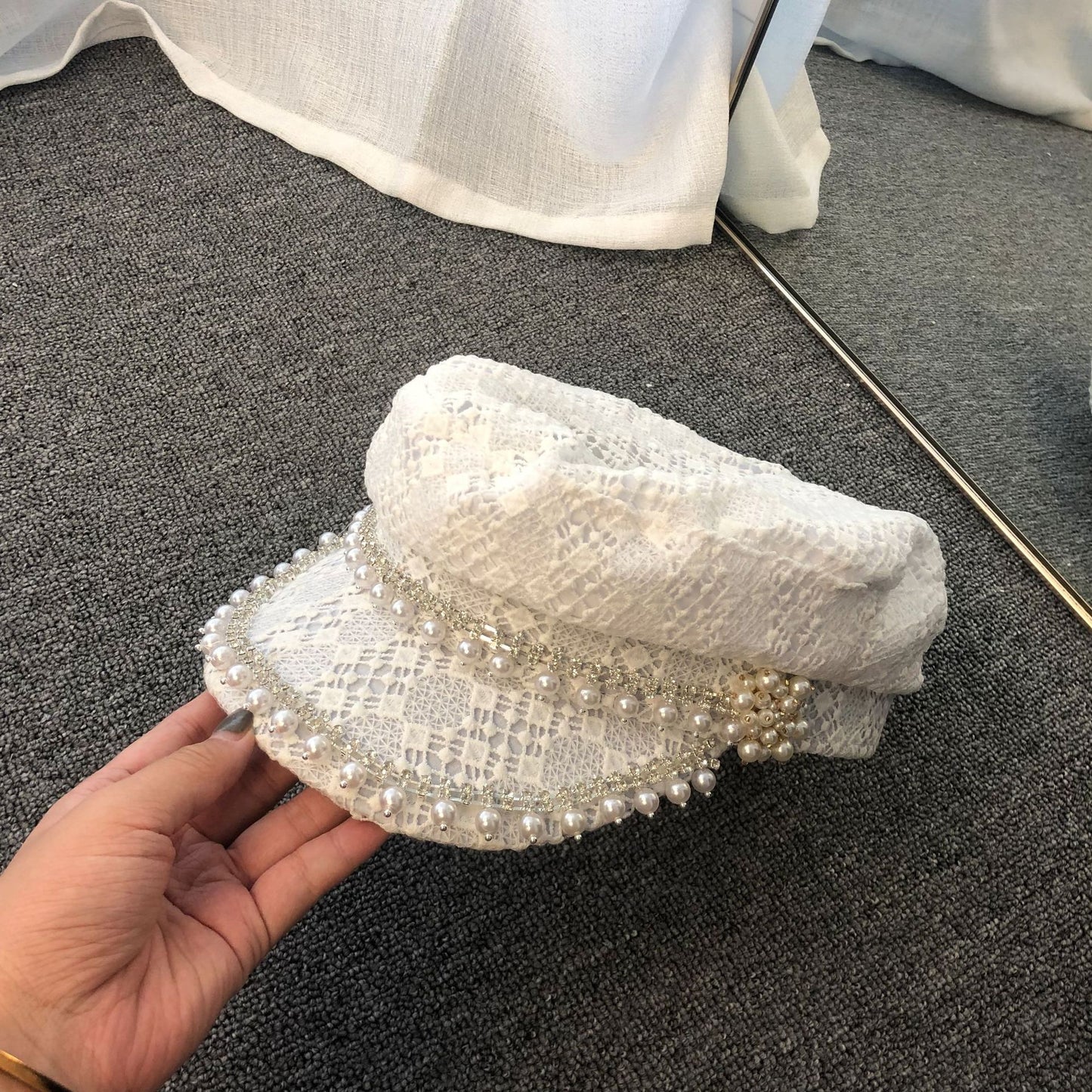 Fragrant Pearl Lace Cap