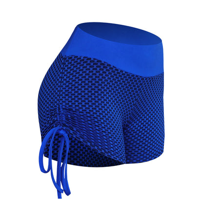 Honeycomb High Waist Running Fitness Shorts