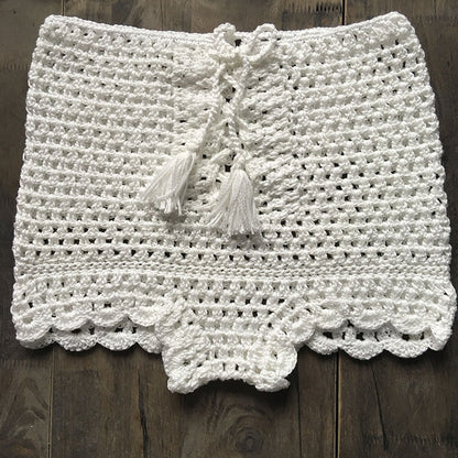 Hand-knitted Crochet Hollow Bikini Shorts