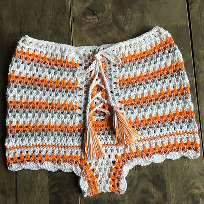 Hand-knitted Crochet Hollow Bikini Shorts