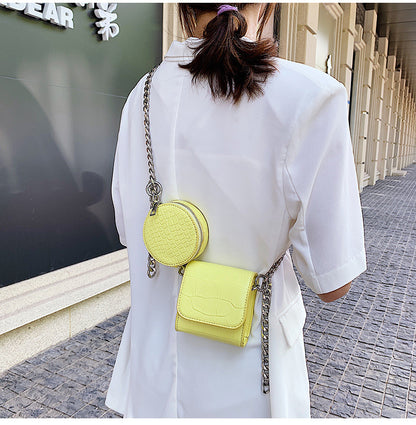 Round Chain Single Shoulder Diagonal Bag