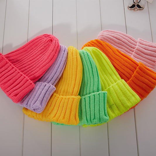 Candy Color Lovers knitted Hat