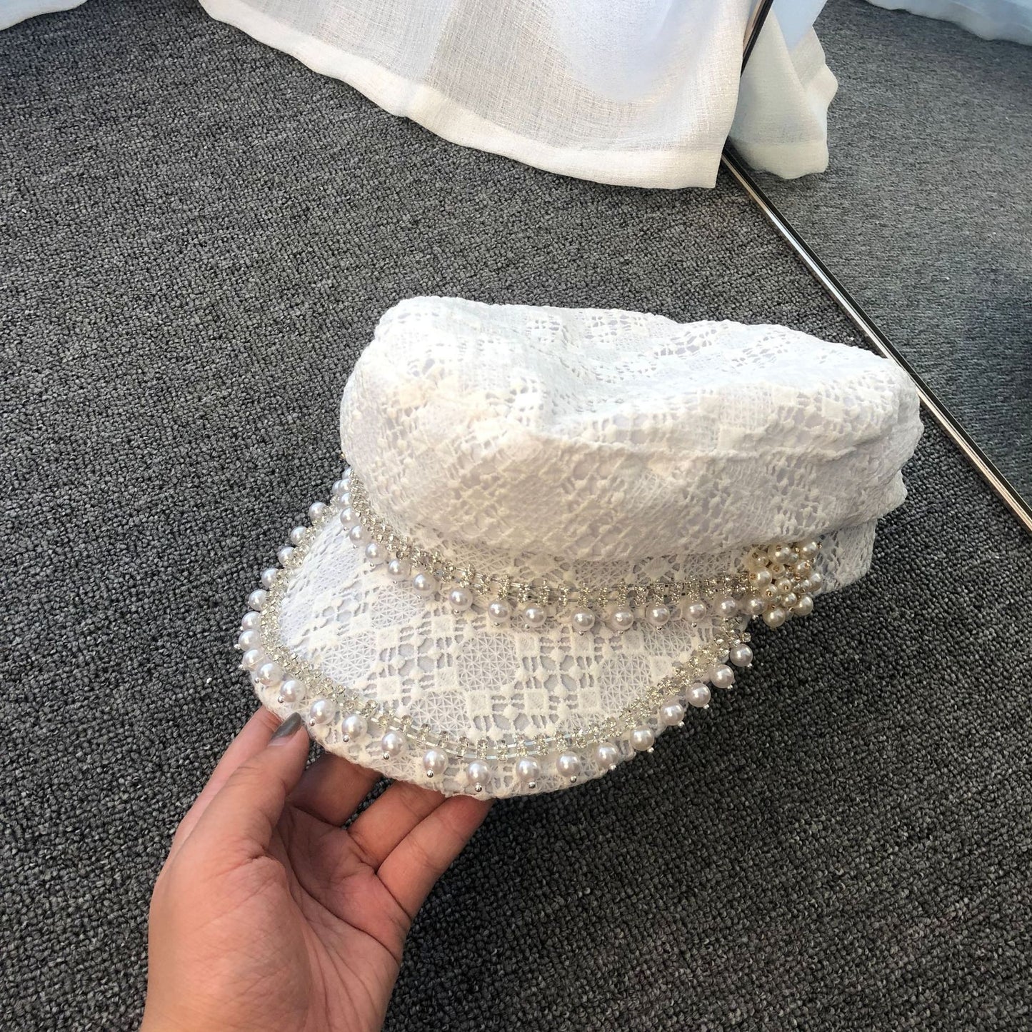 Fragrant Pearl Lace Cap