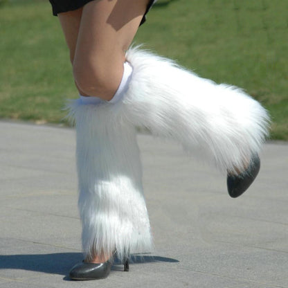 Faux Fur Plush Leg Warmers