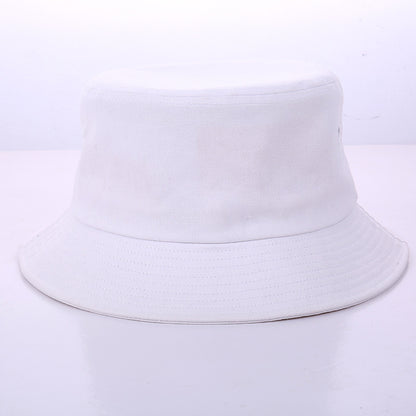 Embroidered Korean Casual Solid Color Sunhat