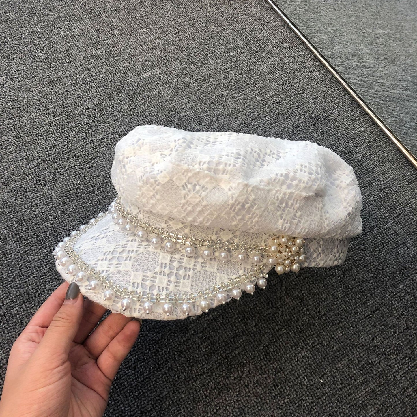 Fragrant Pearl Lace Cap