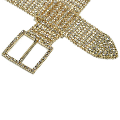 Eight-row Bright Crystal Diamond Belt Chain