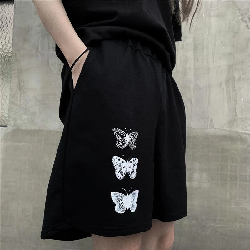 Butterfly Print Shorts