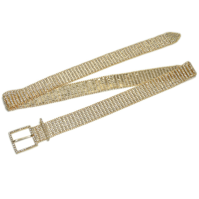 Eight-row Bright Crystal Diamond Belt Chain