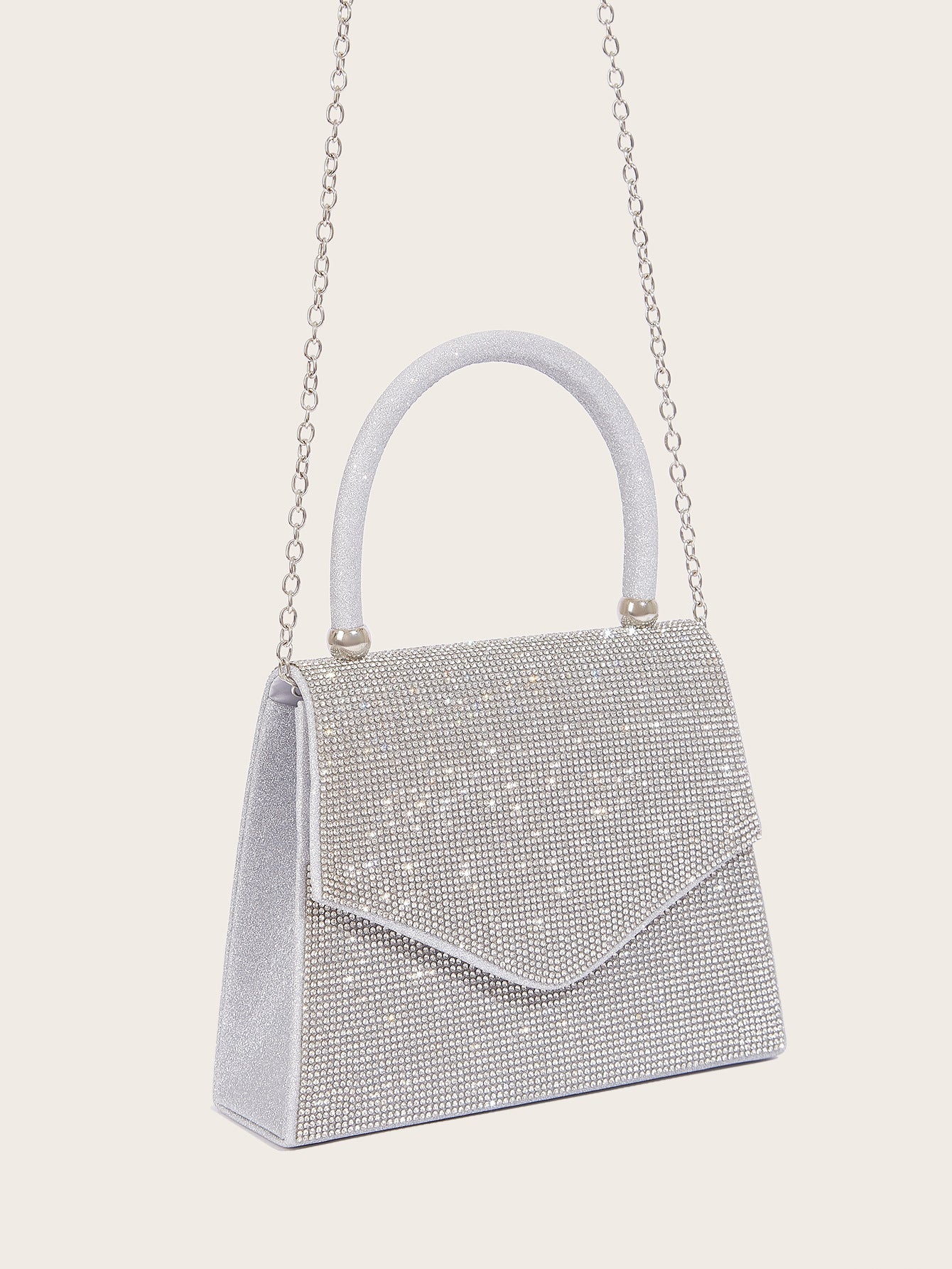 Women's Rhinestone Silver Handbag