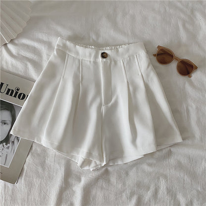 Classy High Waist Loose Casual Shorts