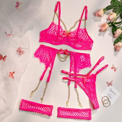 Bright Mesh Metal Four-piece Set