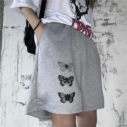 Butterfly Print Shorts