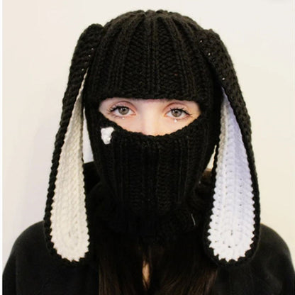 Cartoon Knitted Warm Ear Protection Woolen Hat