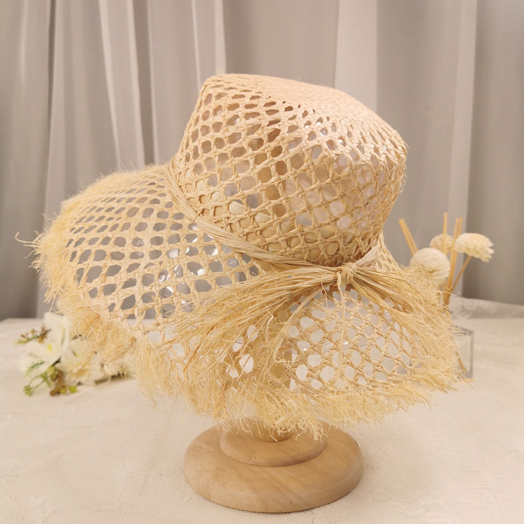 Trendy French Raffia Hat Vintage Style