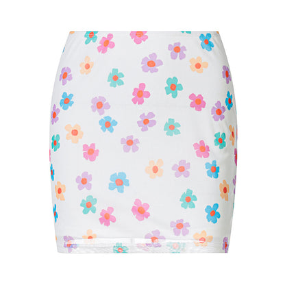 Colorful Flower Skirt