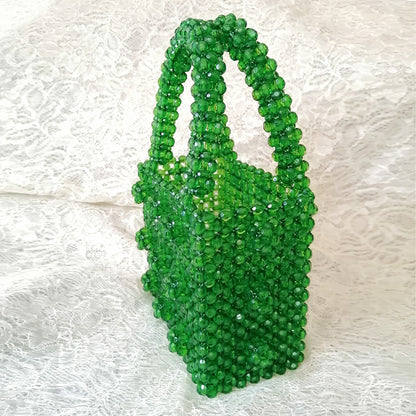 Summer Hand-woven Pearl Bag