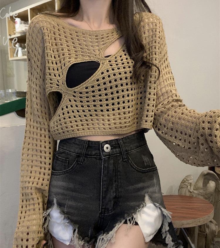 Lazy Girl Cut-out Top