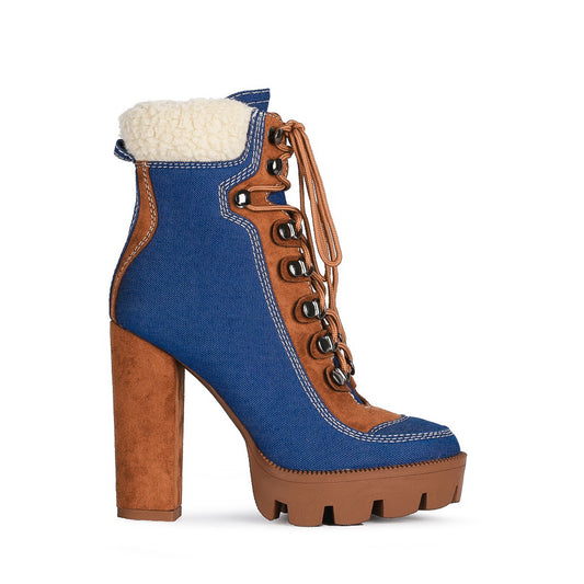 Women's High-heel Block Heel Ankle Boots