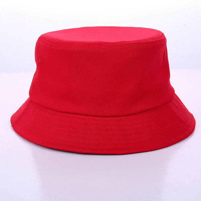 Embroidered Korean Casual Solid Color Sunhat