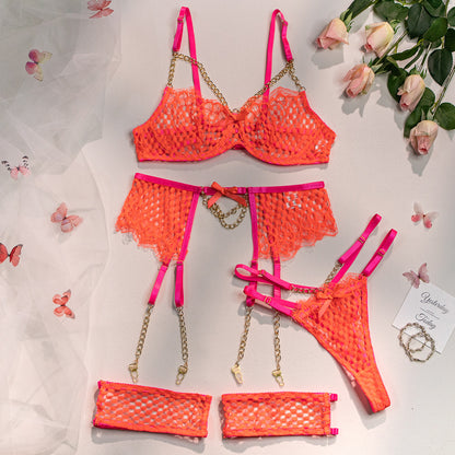 Bright Mesh Metal Four-piece Set